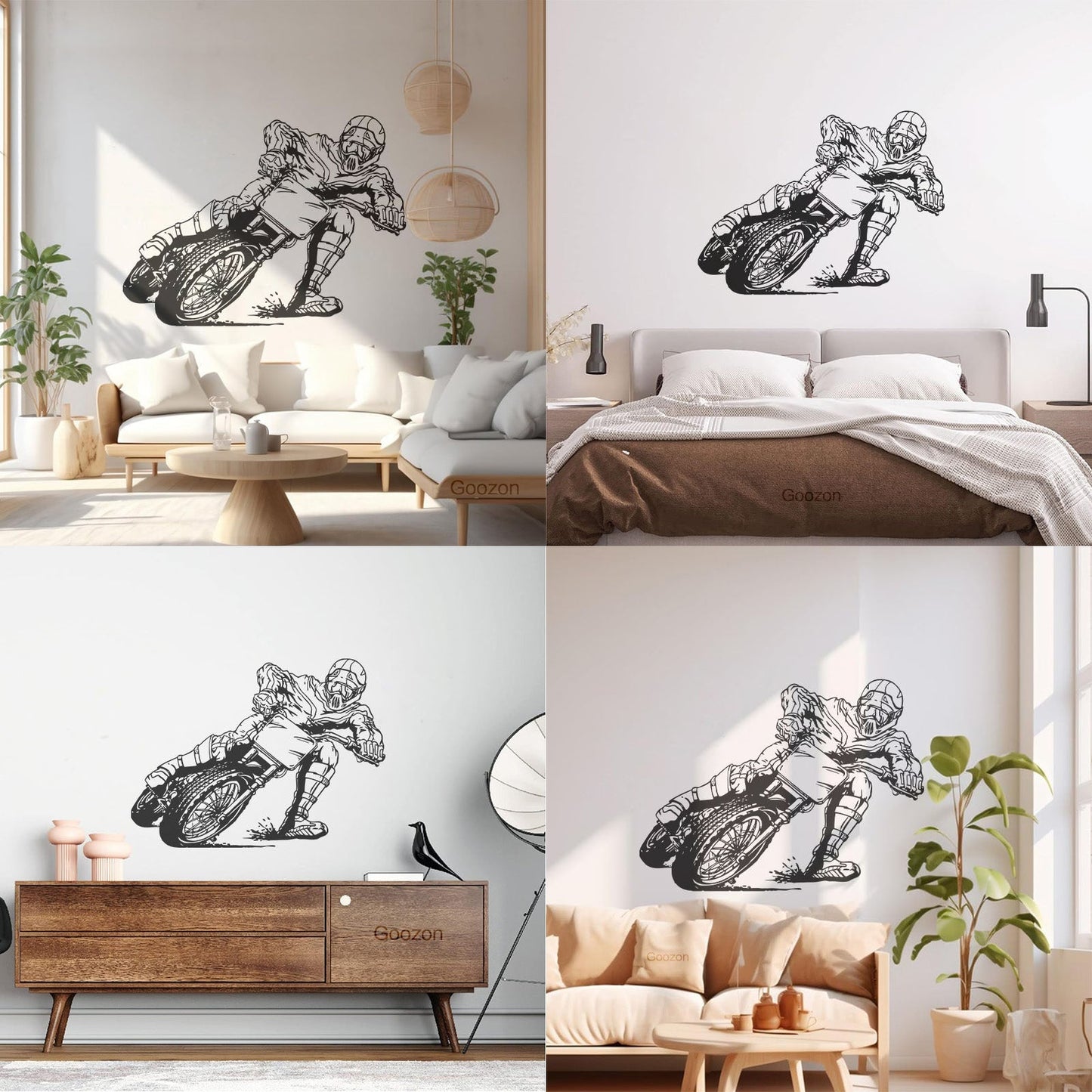 Extreme Sports Motorcycle Racing Speed Biker Wall Decals Window Decals