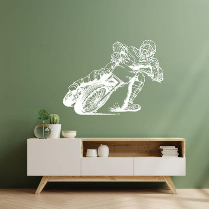 Extreme Sports Motorcycle Racing Speed Biker Wall Decals Window Decals