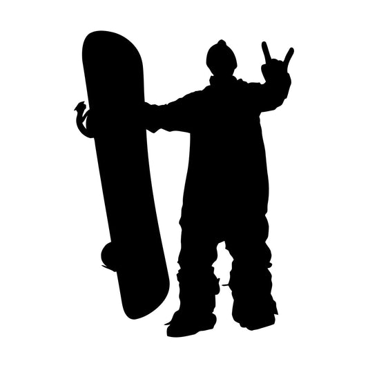 Vinyl Wall Decals Extreme Sports Snowboarding Snowboarder Speed Glass Stickers