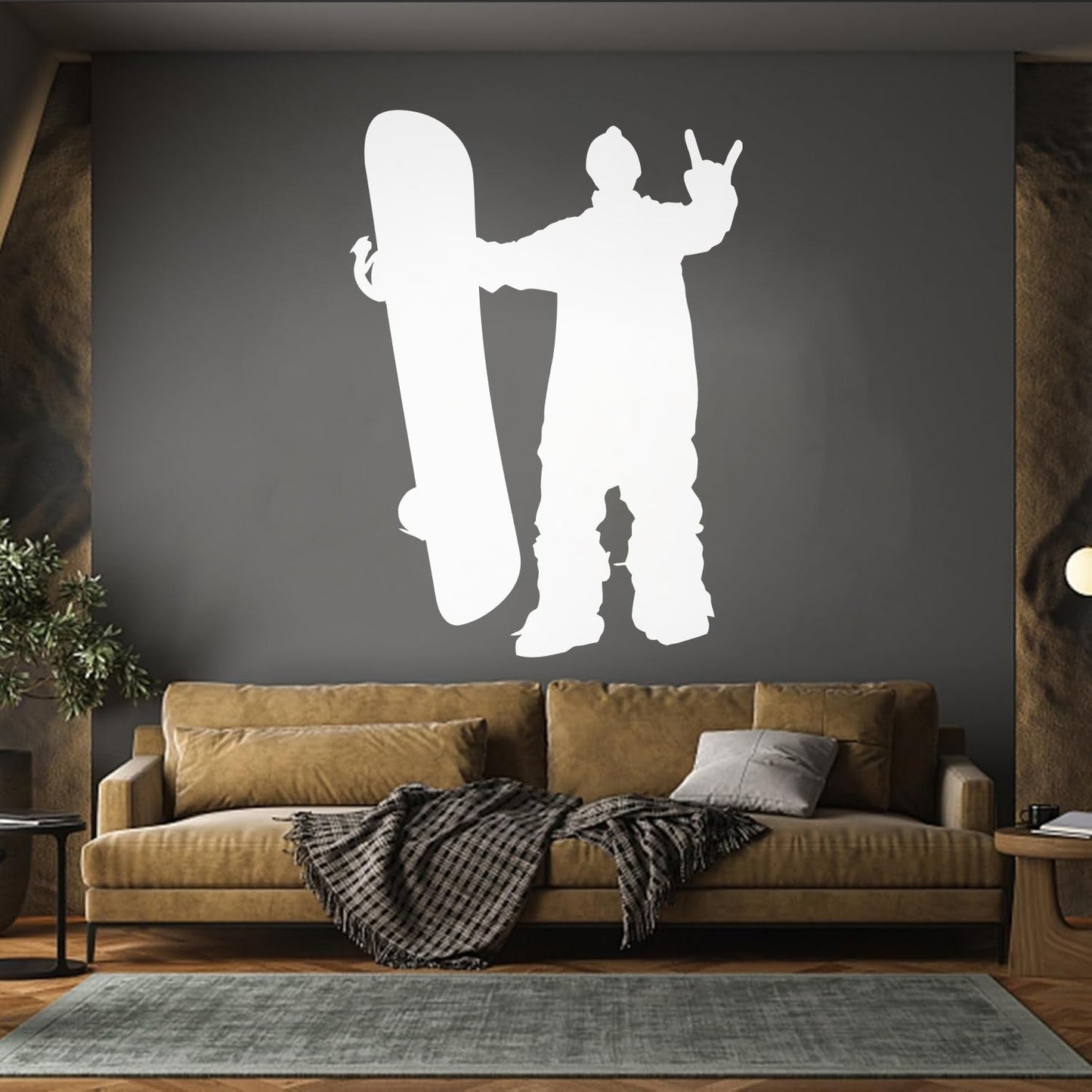Vinyl Wall Decals Extreme Sports Snowboarding Snowboarder Speed Glass Stickers