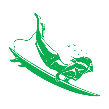 Engraving Decals Extreme Sports Surfing Ocean Beach Waves Store Decoration