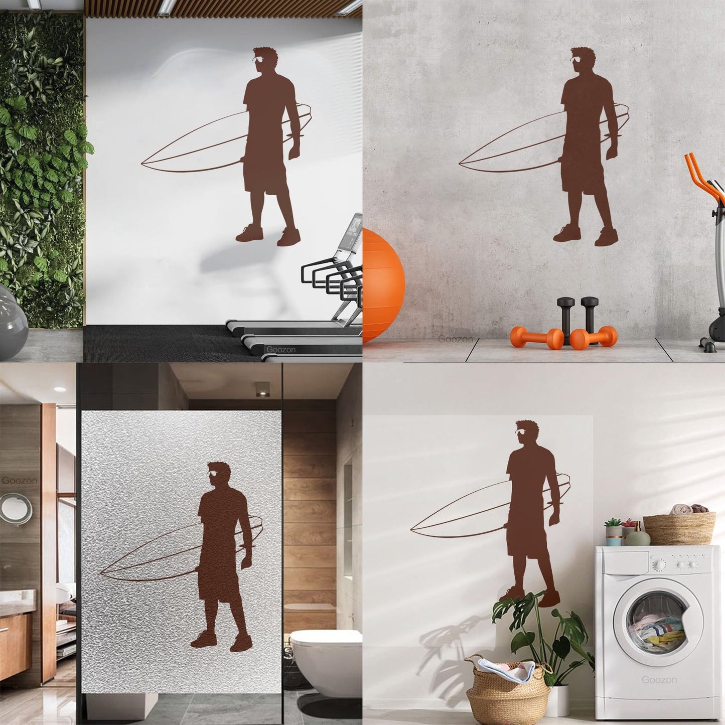 Mural And Wall Vinyl Decal Extreme Surfer Beach Holiday Sea Summer Wave Tattoo Culture