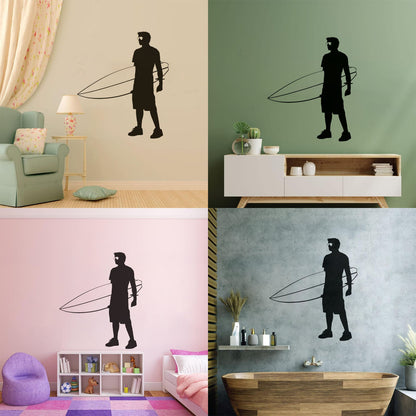 Mural And Wall Vinyl Decal Extreme Surfer Beach Holiday Sea Summer Wave Tattoo Culture