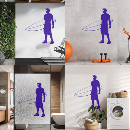 Mural And Wall Vinyl Decal Extreme Surfer Beach Holiday Sea Summer Wave Tattoo Culture