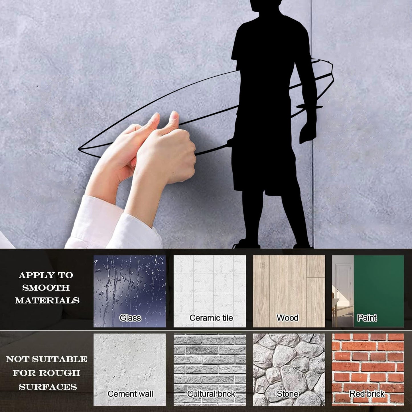 Mural And Wall Vinyl Decal Extreme Surfer Beach Holiday Sea Summer Wave Tattoo Culture