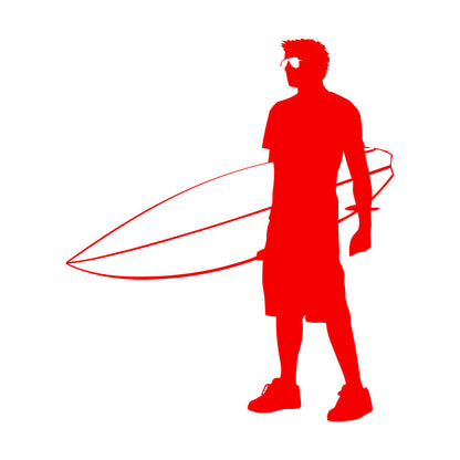 Mural And Wall Vinyl Decal Extreme Surfer Beach Holiday Sea Summer Wave Tattoo Culture