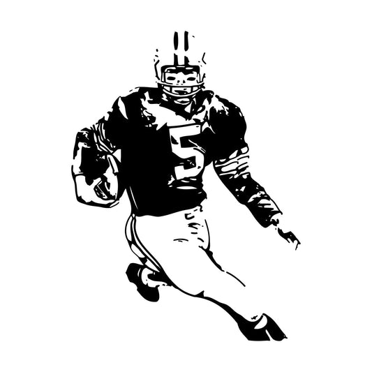 Wall Vinyl Sticker Decor Football Player Quarterback Super Bowl Sport Store Decoration