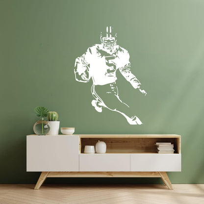 Wall Vinyl Sticker Decor Football Player Quarterback Super Bowl Sport Store Decoration