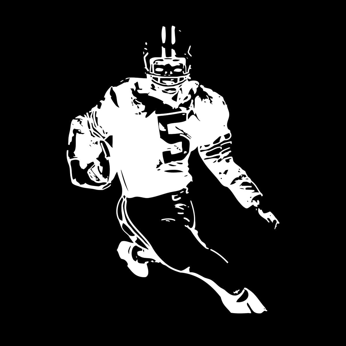 Wall Vinyl Sticker Decor Football Player Quarterback Super Bowl Sport Store Decoration