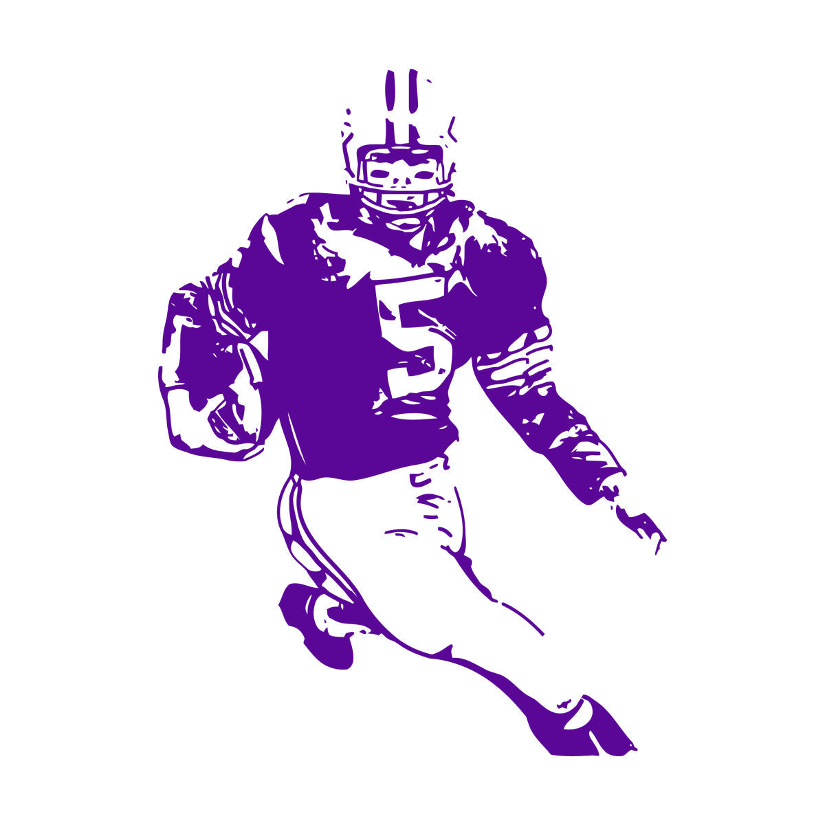 Wall Vinyl Sticker Decor Football Player Quarterback Super Bowl Sport Store Decoration