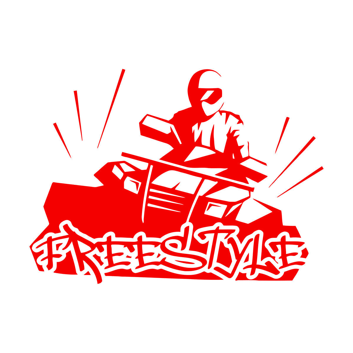 Fine Carving Decals Freestyle Extreme Sports Atv Motorcycle Racing Self Adhesive