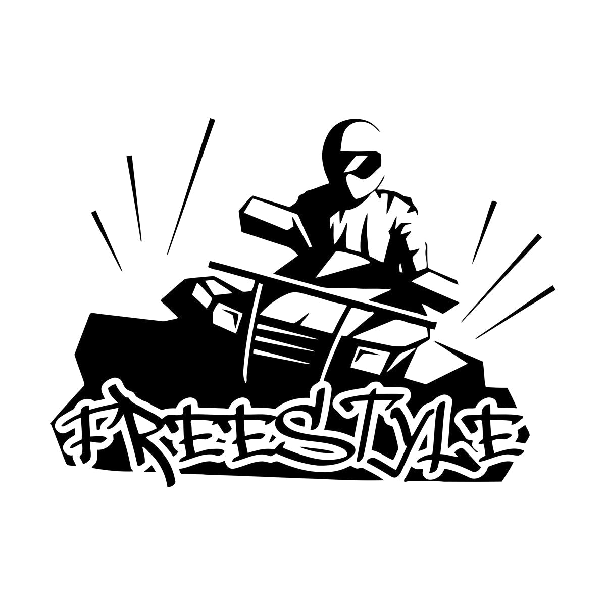 Fine Carving Decals Freestyle Extreme Sports Atv Motorcycle Racing Self Adhesive