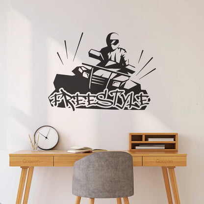 Fine Carving Decals Freestyle Extreme Sports Atv Motorcycle Racing Self Adhesive