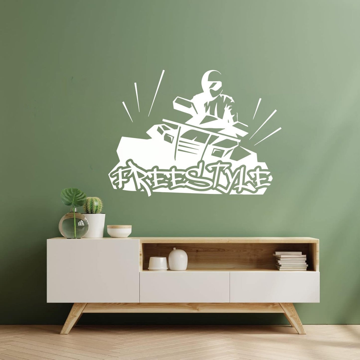 Fine Carving Decals Freestyle Extreme Sports Atv Motorcycle Racing Self Adhesive