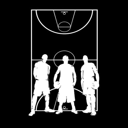 Vinyl Art Sticker Game Sport Basketball Team Playing Field Player Do Not Damage The Wall Surface