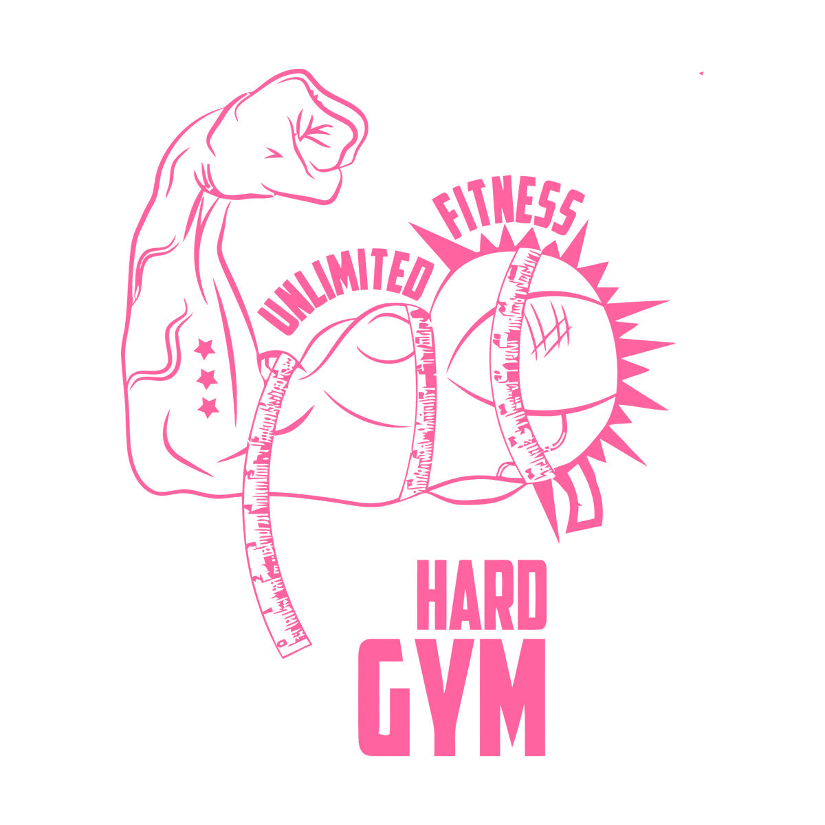 Lettering Stickers Gymnastics Fitnesscenter Motivation Sport Muscle Training Art Mural Painting