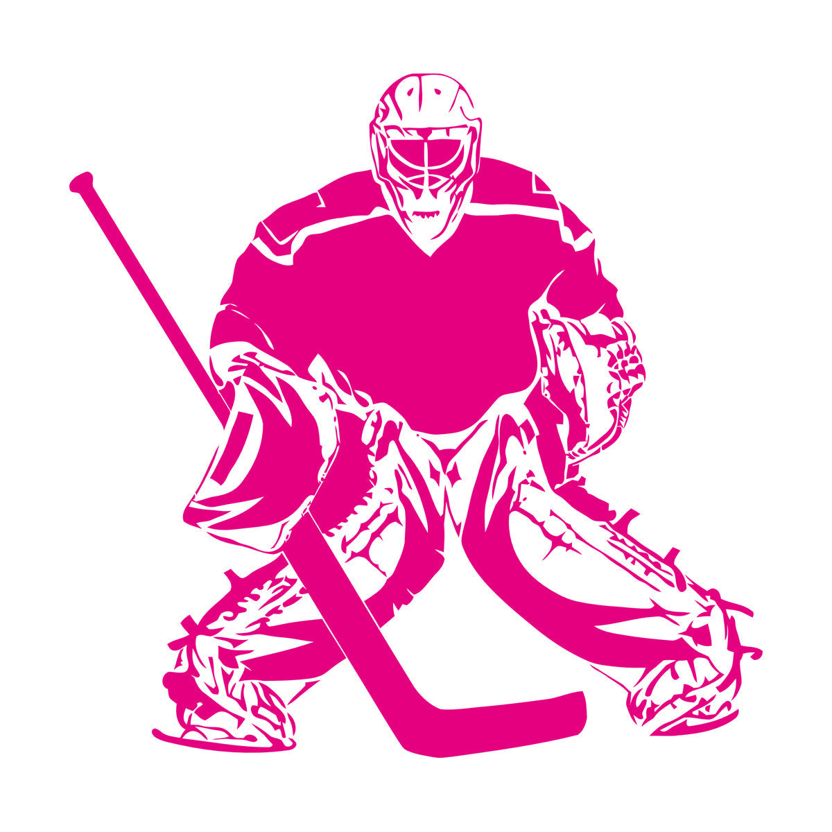 Vinyl Wall Decals Hockey Sport Player Sports Fan Goalkeeper Personalized Customization