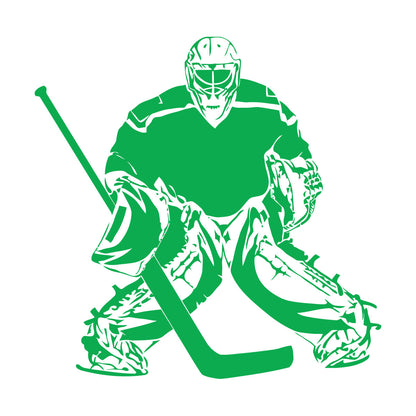 Vinyl Wall Decals Hockey Sport Player Sports Fan Goalkeeper Personalized Customization
