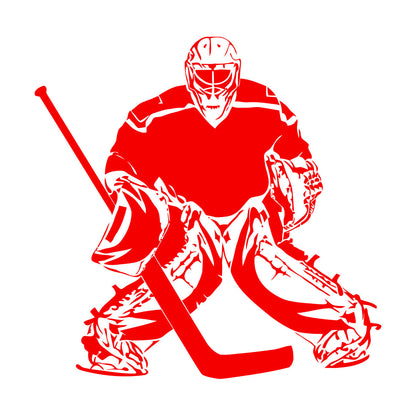 Vinyl Wall Decals Hockey Sport Player Sports Fan Goalkeeper Personalized Customization