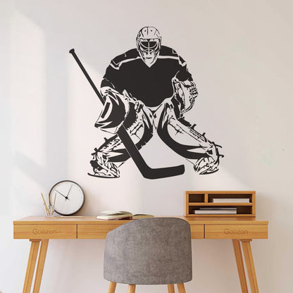 Vinyl Wall Decals Hockey Sport Player Sports Fan Goalkeeper Personalized Customization