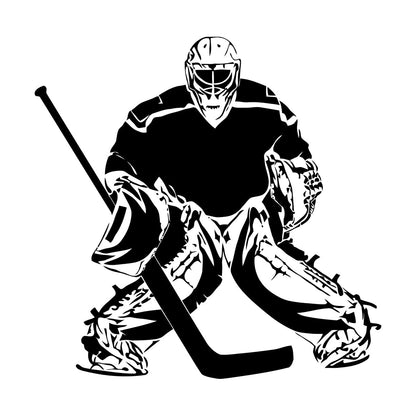 Vinyl Wall Decals Hockey Sport Player Sports Fan Goalkeeper Personalized Customization