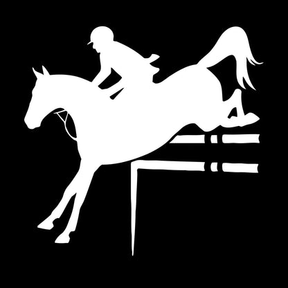 Horse Rider Sport Horse Riding Engraving Decals Can Modify And Add Information