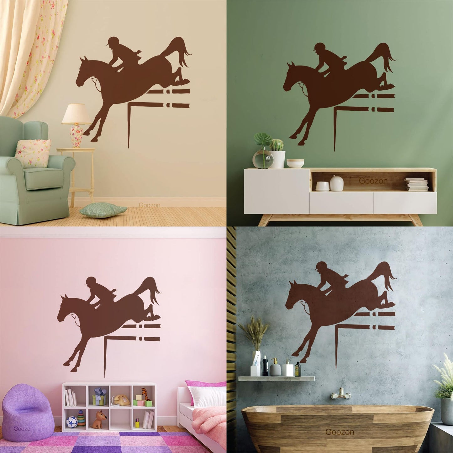 Horse Rider Sport Horse Riding Engraving Decals Can Modify And Add Information