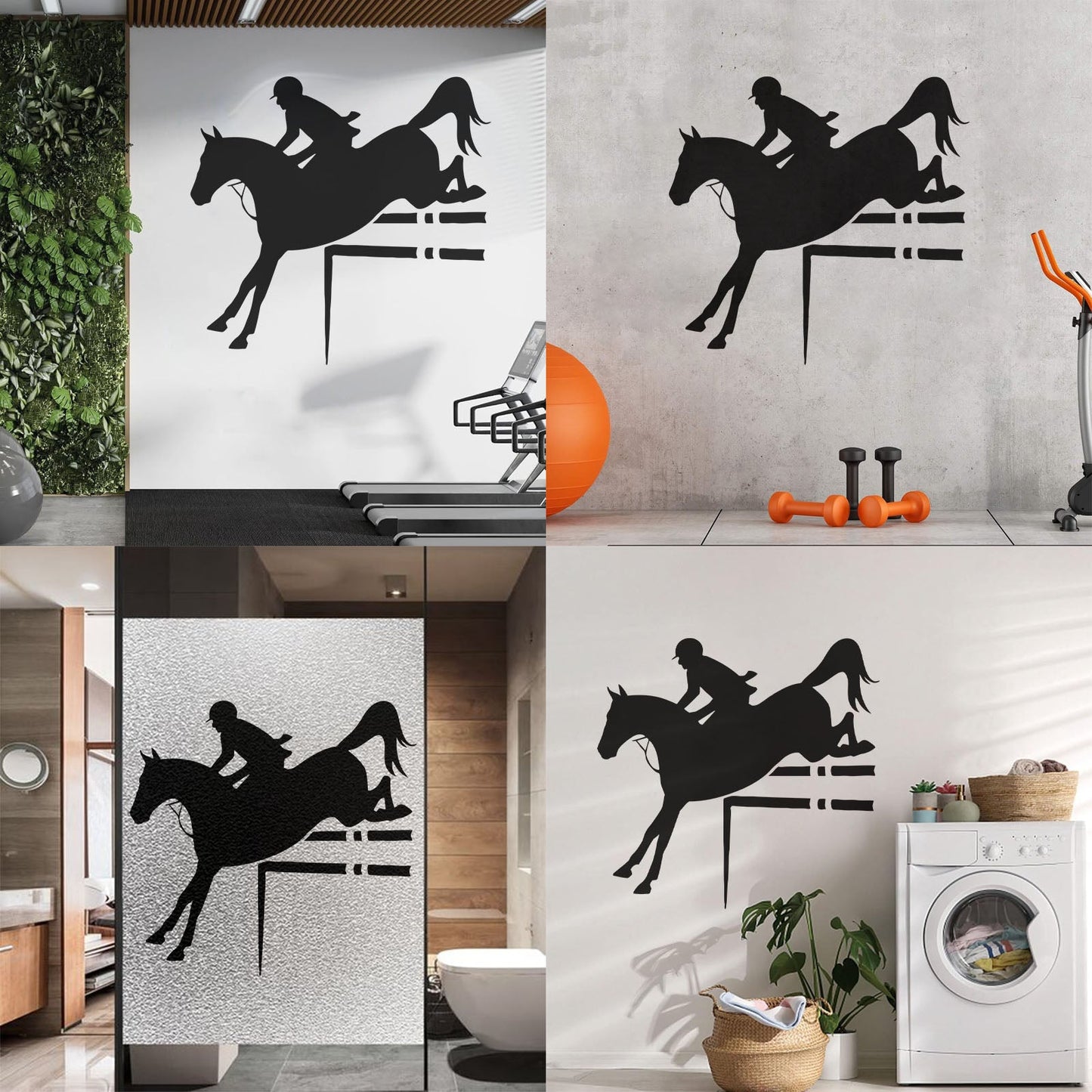 Horse Rider Sport Horse Riding Engraving Decals Can Modify And Add Information