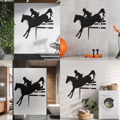 Horse Rider Sport Horse Riding Engraving Decals Can Modify And Add Information