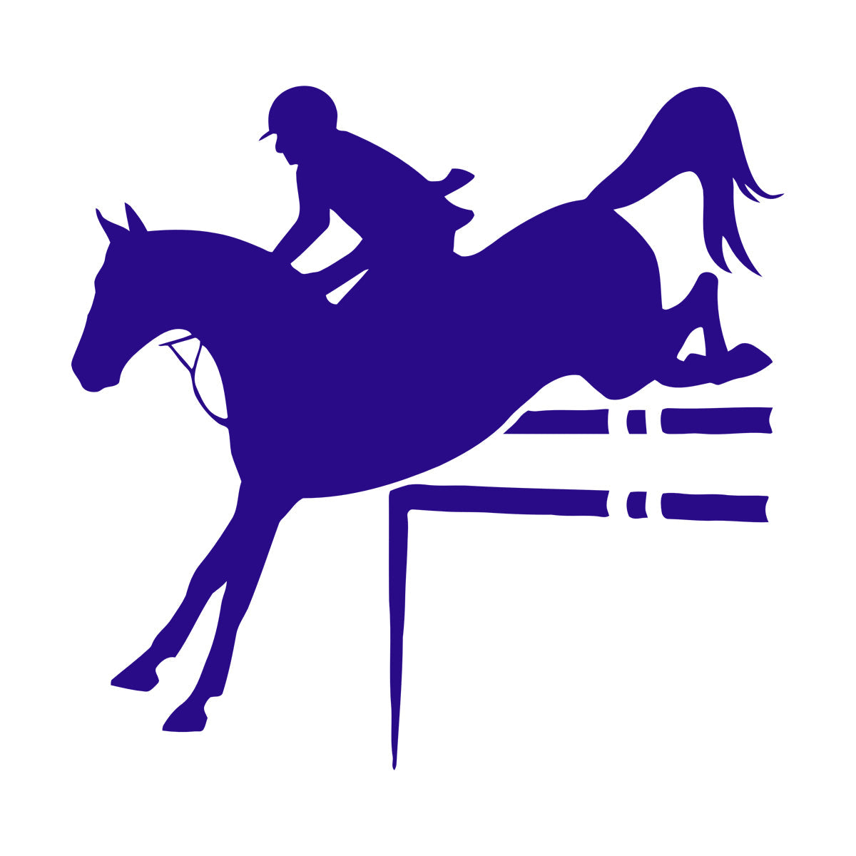 Horse Rider Sport Horse Riding Engraving Decals Can Modify And Add Information