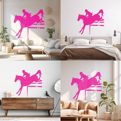 Horse Rider Sport Horse Riding Engraving Decals Can Modify And Add Information