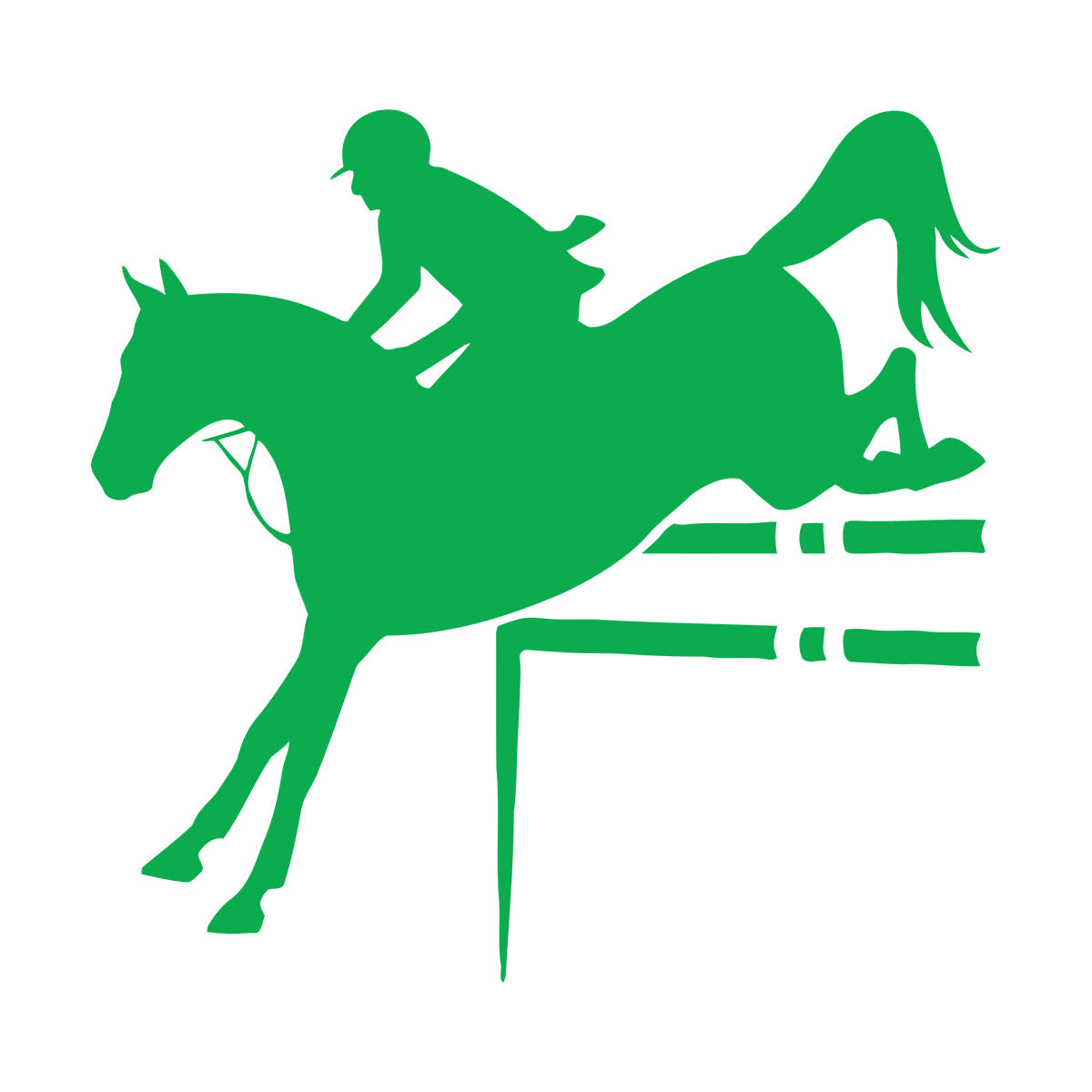 Horse Rider Sport Horse Riding Engraving Decals Can Modify And Add Information