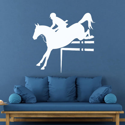 Horse Rider Sport Horse Riding Engraving Decals Can Modify And Add Information