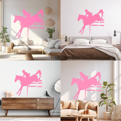 Horse Rider Sport Horse Riding Engraving Decals Can Modify And Add Information