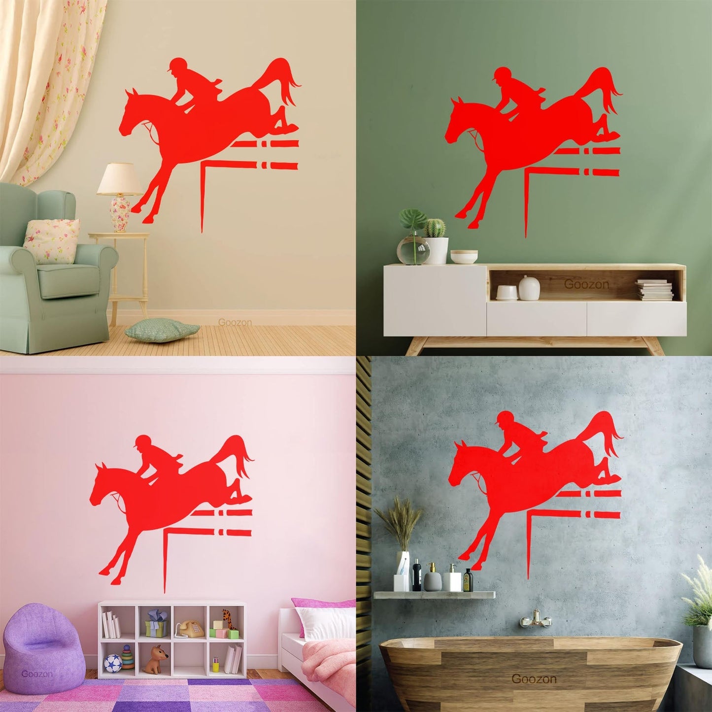 Horse Rider Sport Horse Riding Engraving Decals Can Modify And Add Information