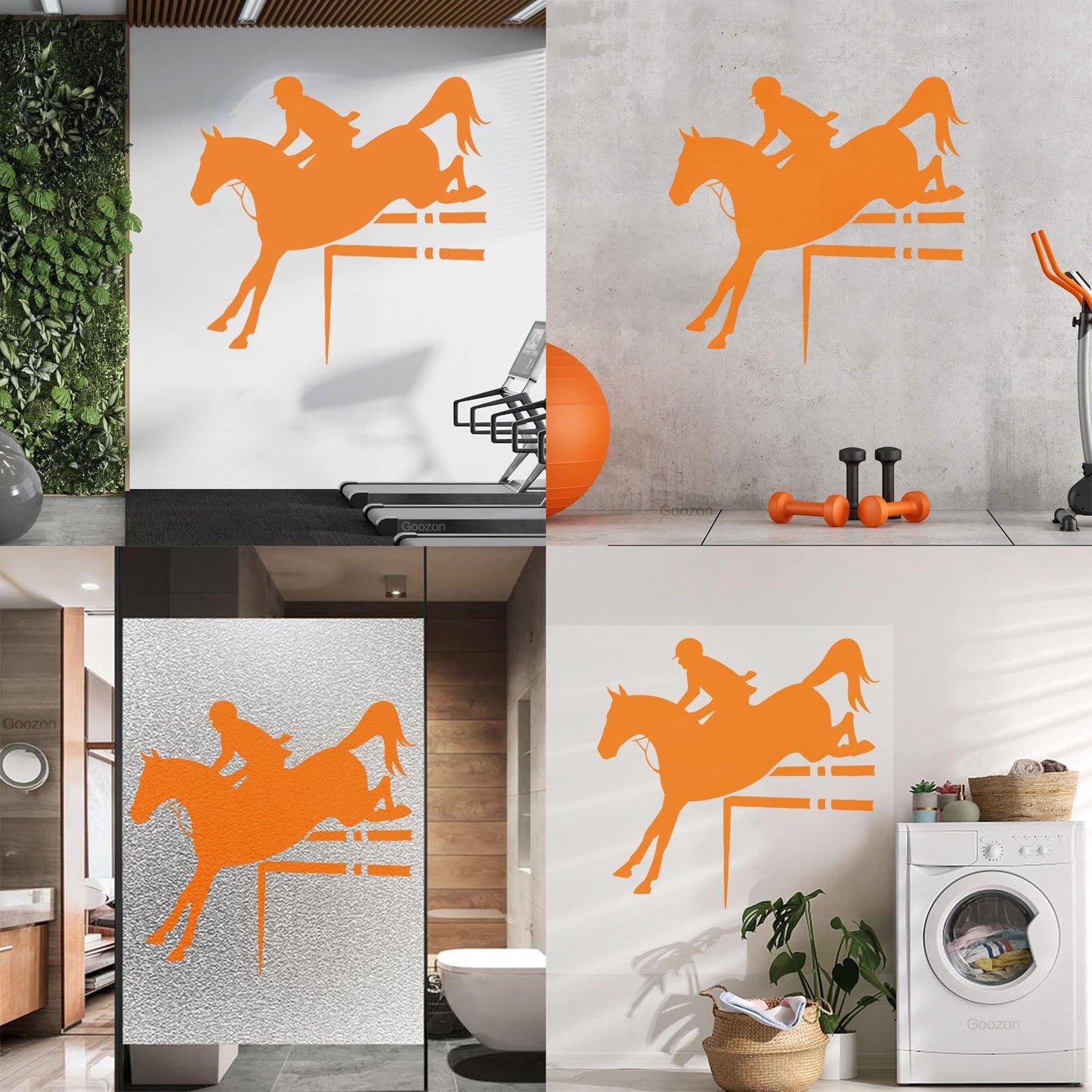 Horse Rider Sport Horse Riding Engraving Decals Can Modify And Add Information
