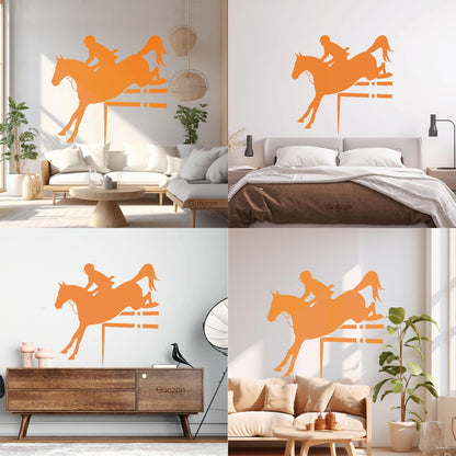 Horse Rider Sport Horse Riding Engraving Decals Can Modify And Add Information