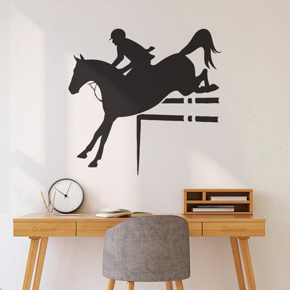 Horse Rider Sport Horse Riding Engraving Decals Can Modify And Add Information