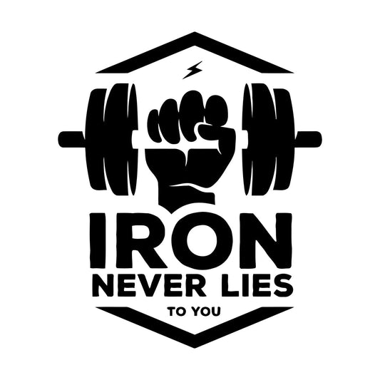Mural And Wall Vinyl Decal Iron Fitnesscenter Bodybuilding Motivation Training Art Decoration