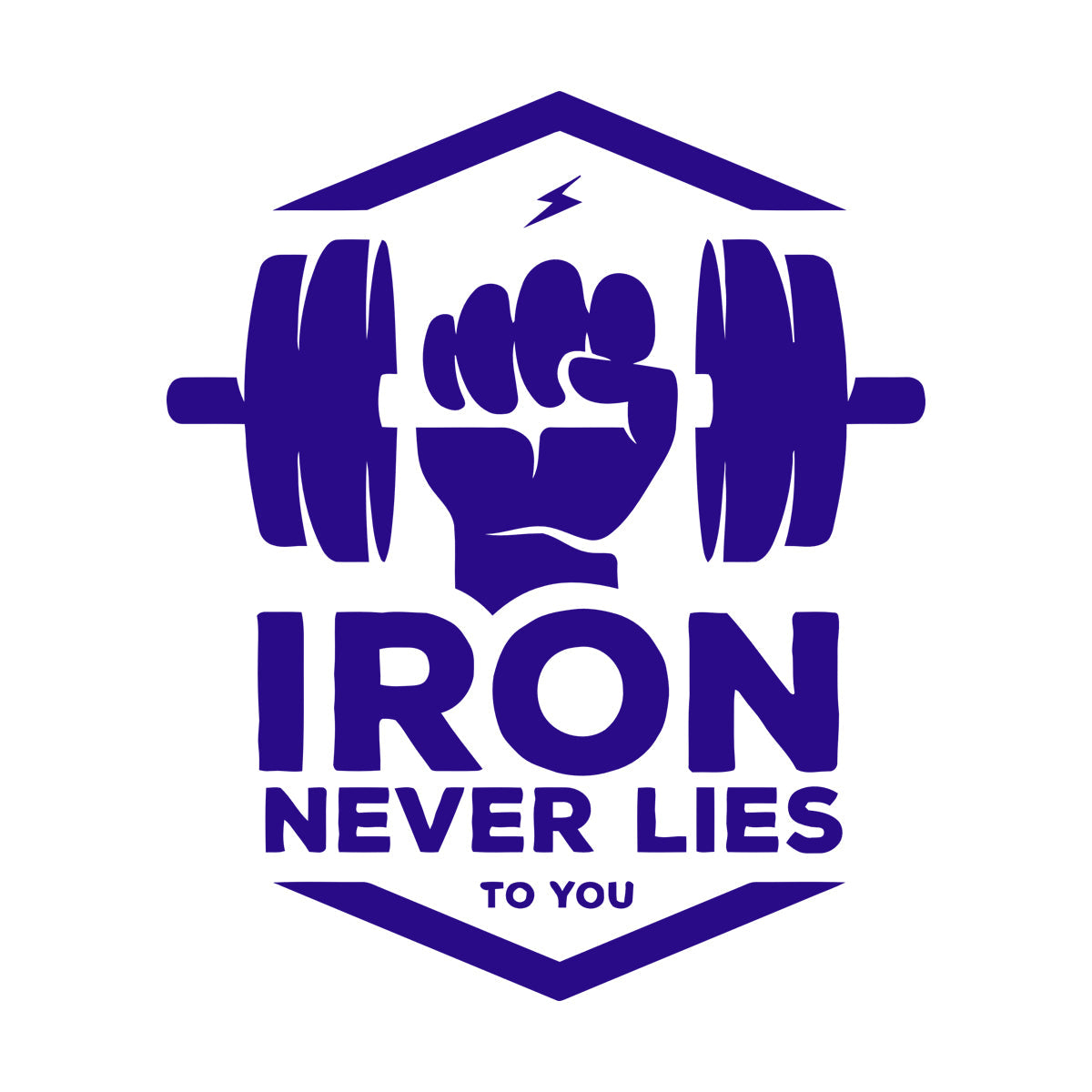 Mural And Wall Vinyl Decal Iron Fitnesscenter Bodybuilding Motivation Training Art Decoration