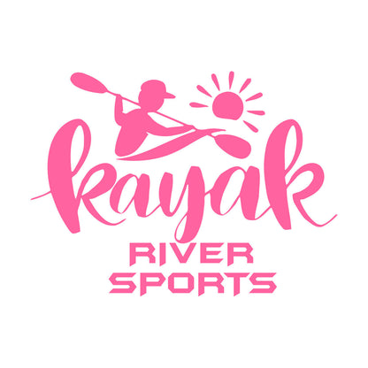 Kayak River Alloy Sport Rowing Lake Fine Carving Decals Store Decoration