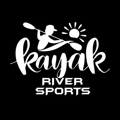 Kayak River Alloy Sport Rowing Lake Fine Carving Decals Store Decoration