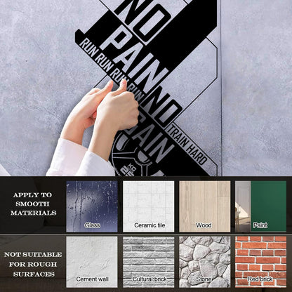 Wall Decals Motivation Poster Training Sports Fitnesscenter Club Art Mural Painting