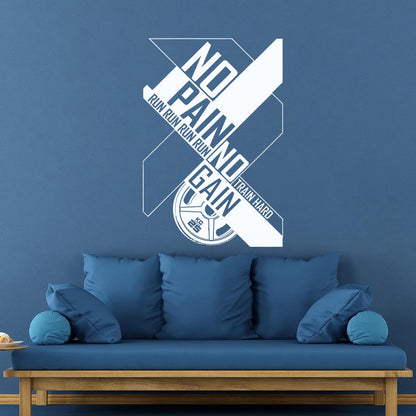 Wall Decals Motivation Poster Training Sports Fitnesscenter Club Art Mural Painting