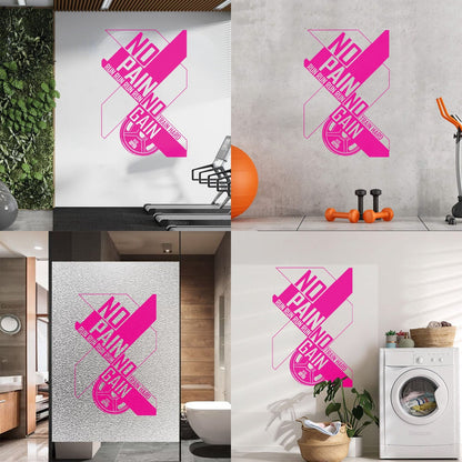 Wall Decals Motivation Poster Training Sports Fitnesscenter Club Art Mural Painting