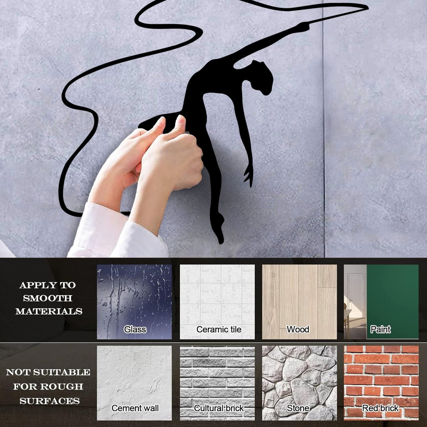 Lettering Decals Rhythmic Gymnastics Girl Dance Gymnasticsnast Sport Store Decoration