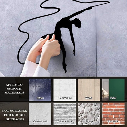 Lettering Decals Rhythmic Gymnastics Girl Dance Gymnasticsnast Sport Store Decoration