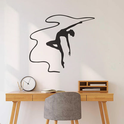 Lettering Decals Rhythmic Gymnastics Girl Dance Gymnasticsnast Sport Store Decoration