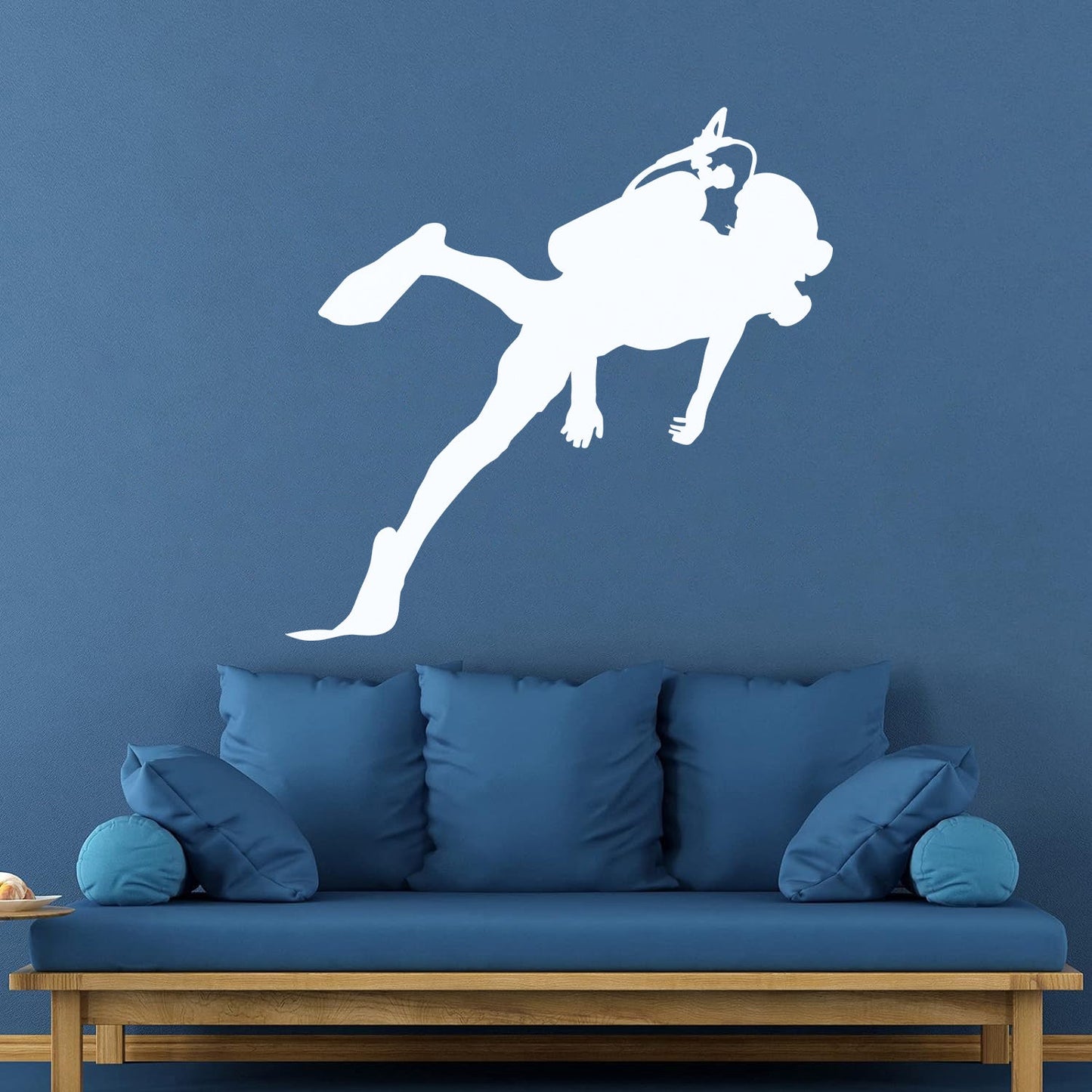 Scuba Diving Sea Ocean Underwater Lettering Stickers Removable Without Leaving Glue