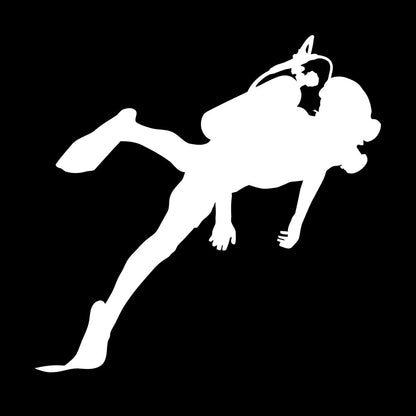 Scuba Diving Sea Ocean Underwater Lettering Stickers Removable Without Leaving Glue